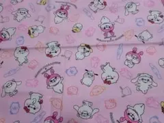 サンリオキャラクター綿生地 YOSISTAMP ピンク　100cm×50cm
