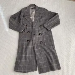 ZARA WOMAN チェック　チェスターコート