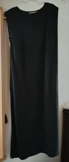 【美品】anyFAM ダークグレー ロングワンピース