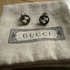 極美品✨ GUCCI グッチ ピアス インターロッキング シルバー 2265 