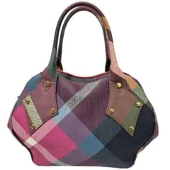 ヴィヴィアンウエストウッド ハンドバッグ チェック ヤスミン型