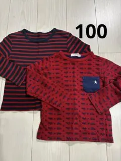 長袖カットソー キッズ100
