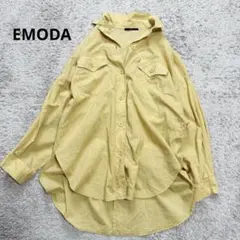 エモダ　EMODA シアーバルキーシャツ　オーバーサイズ　イエローのサムネイル