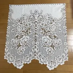 昭和レトロ 年代物 くま柄 レース のれん 和風 白 80cm×150cm シミあり 昭和レトロ レース のれん 薄い水色 くま ファンシー - メルカリ