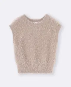 GU フェザーヤーンニットプルオーバー(半袖)Z+E XL PINK