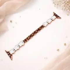 ミッフィー Apple Watch バンド38/40/41mm ピンクゴールド