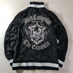 Archive Black Skull Print Track Jacket M