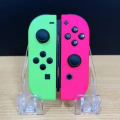 ジョイコン純正ネオングリーン左(L)＆ネオンピンク右(R)セット 動作確認済 ⑨