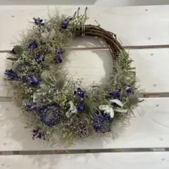 omu様専用 スモークツリー とアンティーク紫陽花のアンニュイブルーな
