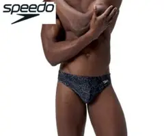 Speedo スピード　プリント スイムブリーフ 競パン Vパン　グレーのサムネイル