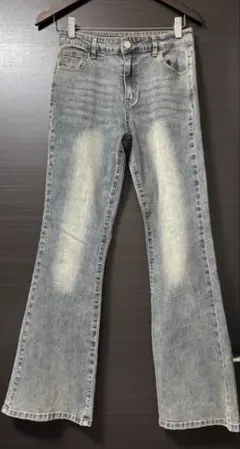 GRL セミフレアデニムパンツ[cu508] グレーLサイズ