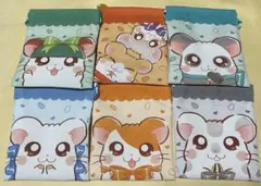 【匿名配送】　とっとこハム太郎　巾着　6点セット