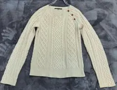 セオリー　カシミア100%セーター　ケーブルニット長袖　肉厚　2 レディース