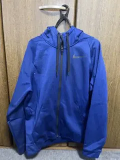 Nike Dri-FIT 青 パーカー Lサイズ　裏起毛