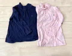 TOMMY HILFIGER 長袖シャツ ロンT 2T 90㎝女の子　シンプル