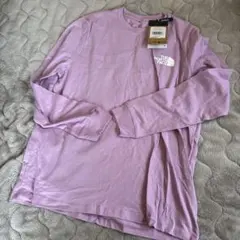 【新品】ノースフェイス 長袖Tシャツ L ミネラルパープル 海外限定 ロンT