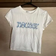 MOUSSY ホワイト ミニTシャツ