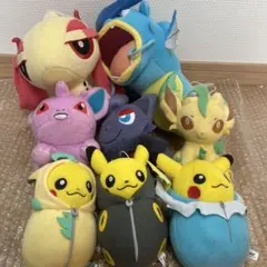 ポケモン　コロっとまんまるぬいぐるみ3全６種完揃　小物付ぬいぐるみ全５種内４種 ポケットモンスター コロっとまんまるぬいぐるみ～ニャオハ
