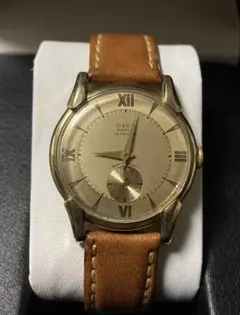 18K アンティーク腕時計　手巻き　稼働　昭和初期 ハンプデンのアンティーク腕時計 希少な茶と金色 【1910年頃】