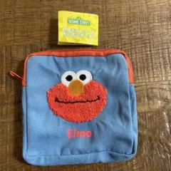 セサミストリート　もこもこポーチ2 エルモ