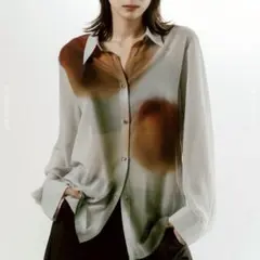 knuth marf flower print sheer shirt