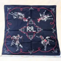 新品 ダブルアールエル RRL風 バンダナ ネイビー カウボーイ