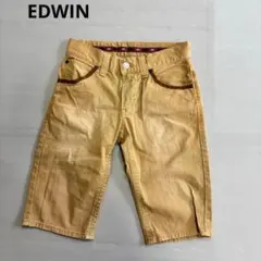 【エドウィン】デニムハーフパンツ　綿100% カジュアル　メンズ　ボトムス/28