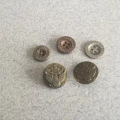 ボタンまとめ売り　ヴィンテージ風　5点　＊Ⅰ＊