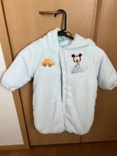 ミッキーマウス おくるみ 水色