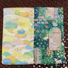 ❤︎ yukiemon ２種類セット ❤︎オックス＊綿麻シーチング１０５㎝×各５０㎝