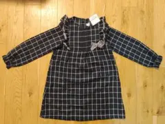 SLAP SLIP ピンタックワンピース ネイビー 120