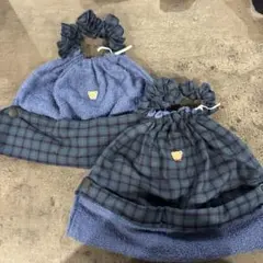 ファミリアワッペン付きお食事エプロン おりこうエプロン 入園入学セット