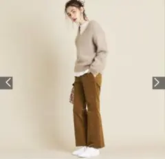 ビューティーアンドユース　コーデュロイフレアパンツ