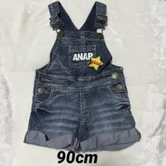 ANAP ダークデニム オーバーオール