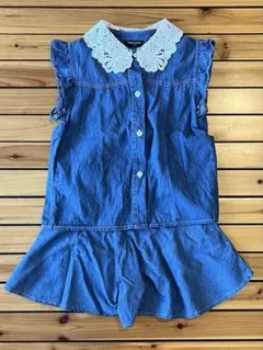 【最終値下】URBAN CHERRY デニムセットアップ 120cm ブルー