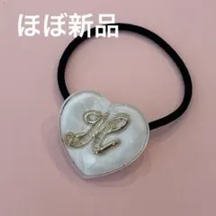シェル 貝殻 パール✧】レジンヘアゴム /キラキラ オーロラ 水色