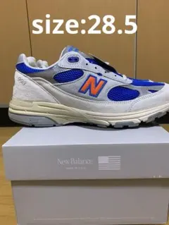 New Balance 990 KITHコラボ ホワイト/ブルー/オレンジ