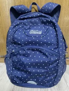 Colemanリュック ネイビー ドット