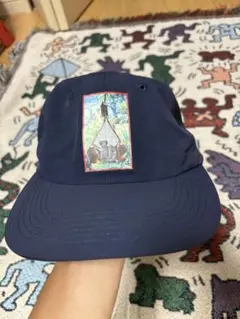 グラフィック キャップ スケーター ネイビー Y2K Archive