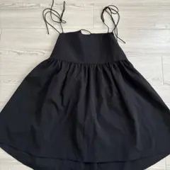 ブラックキャミソール バックリボン付き