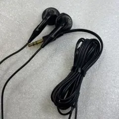 【未使用・動作済】ステレオイヤホン 有線 3.5mm ブラック インナーイヤー型