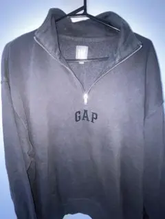 【完全完売品‼️】GAP ハーフジップ トレーナー ダークグレー