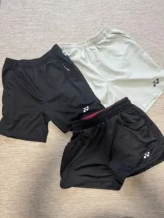ヨネックス　バドミントン　ハーフパンツ3枚セット