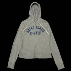 00s Abercrombie＆Fitch ダブルジップパーカー Y2K 短丈