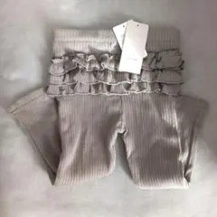 新品未使用プティマイン　フリル付きレギンス90cm