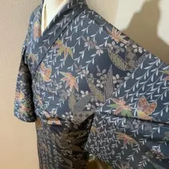 y*a様 Y36⭐️洗える着物　小紋　着物　袷　広襟