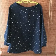 授乳ケープ ネイビーハート柄