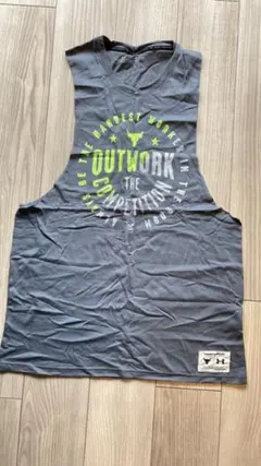 UA アンダーアーマー　プロジェクトロック　タンクトップ　ノースリーブ