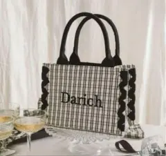 ダーリッチ ノベルティー ギンガムチェックミニトートバッグ