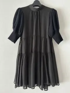 最終お値下げCOCODEAL ココディール　ニットスリーブティアードワンピース♡